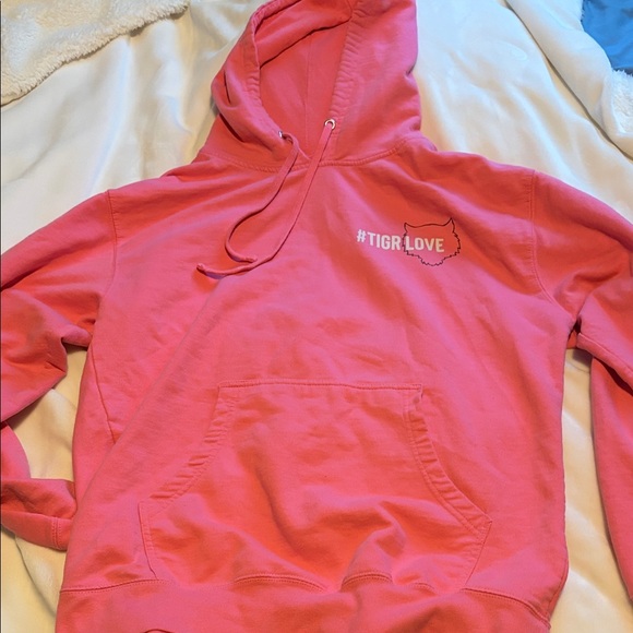 Tiger Friday Tops - #TIGRLOVE Pink Graphic Hoodie AL